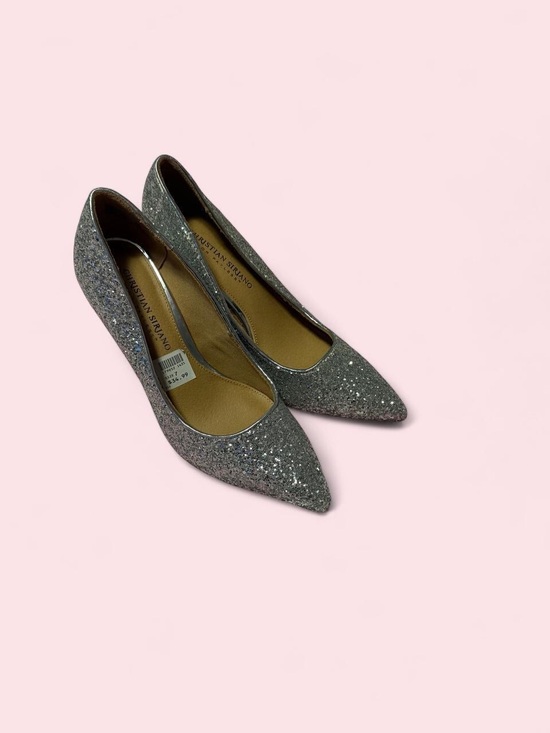 Christian Siriano Shoes - Christian Siriano Silver Glitter Pointed Pumps
